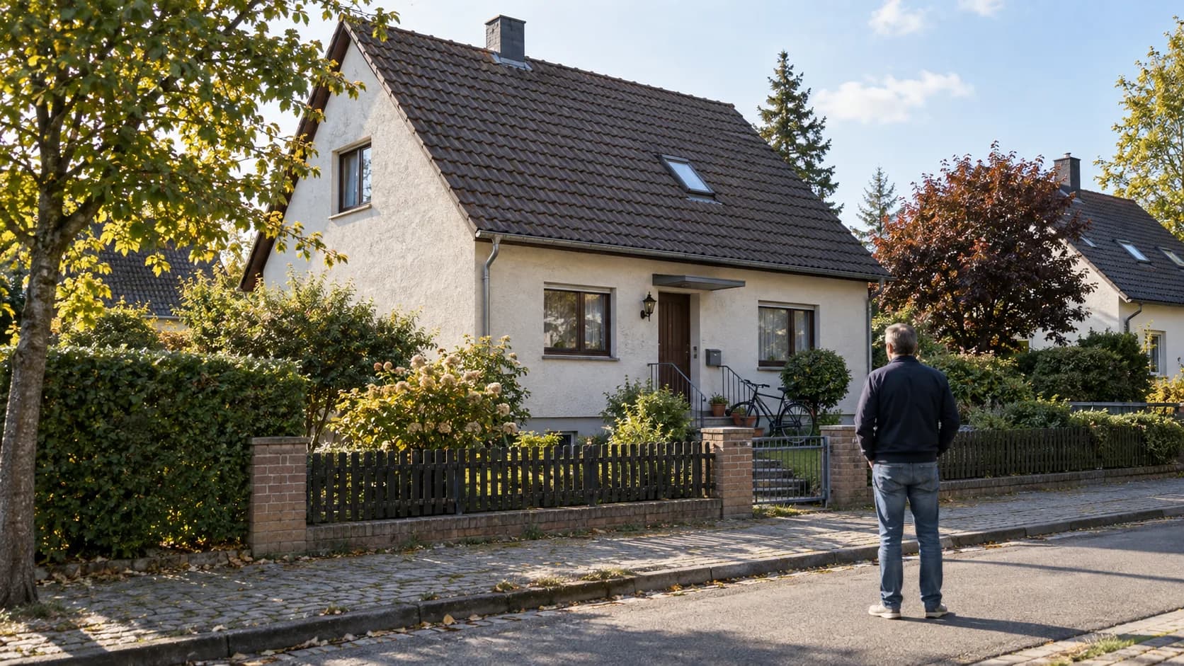 Wohnhaus als Bildmotiv zur Eigentümergewinnung